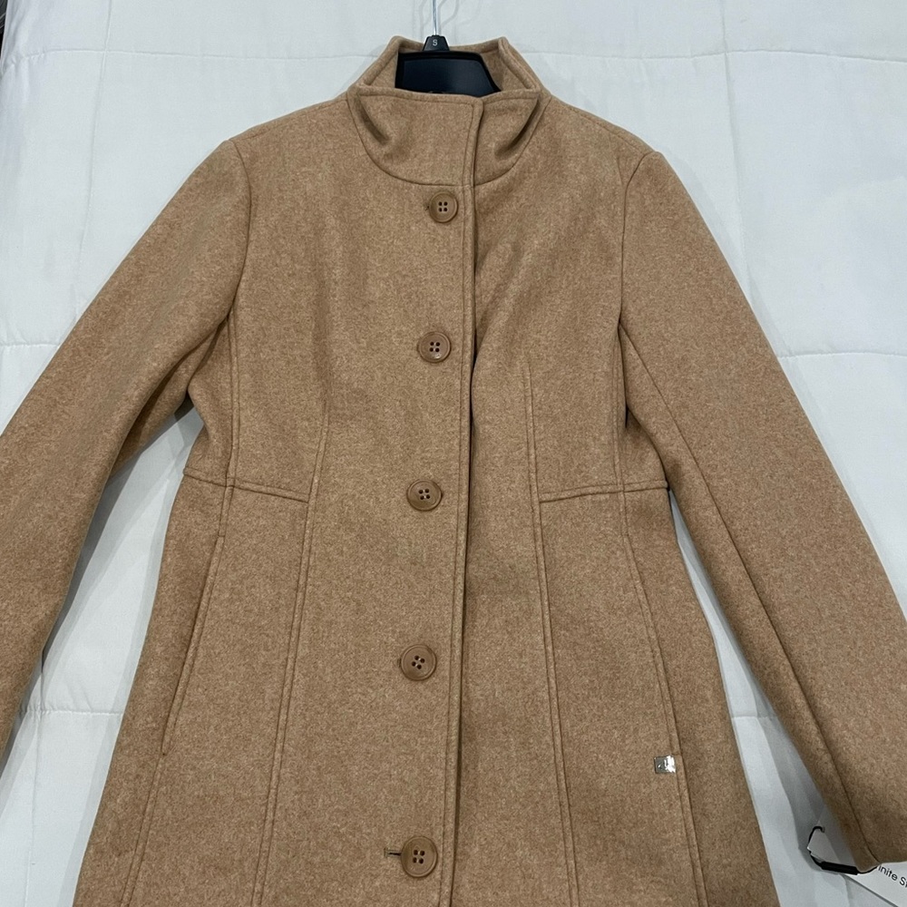 calvin klein wool coat size s